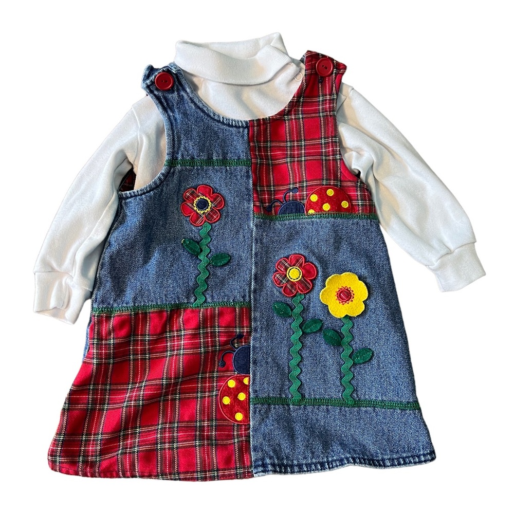 Samara Denim Colorblock Jumper Size 24 months